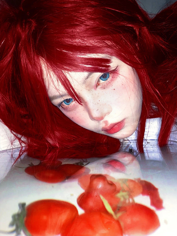 Hot girl red wig KF11109