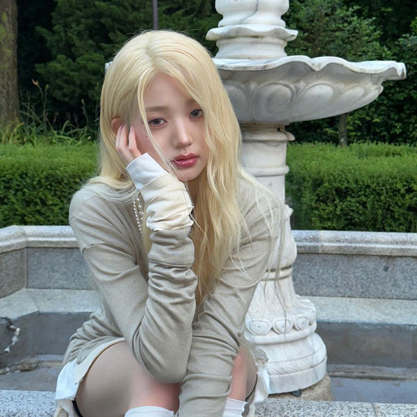 gold long  hair   KF82822