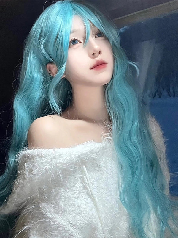 Raspberry blue wig  KF11106