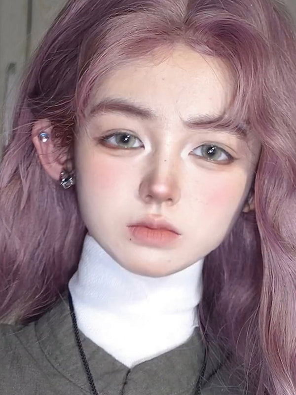 Purple lolita center parted wig KF11164