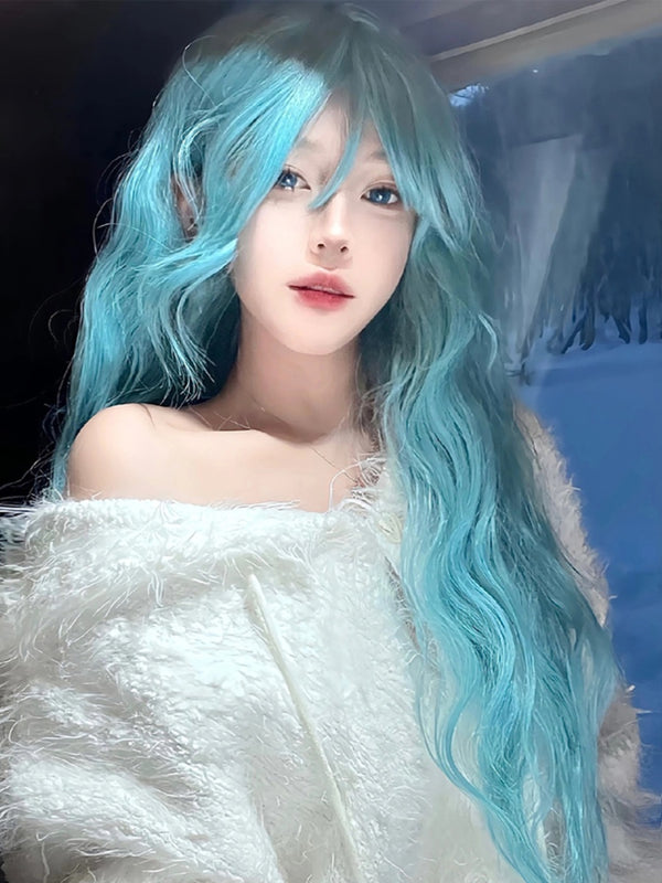 Raspberry blue wig  KF11106