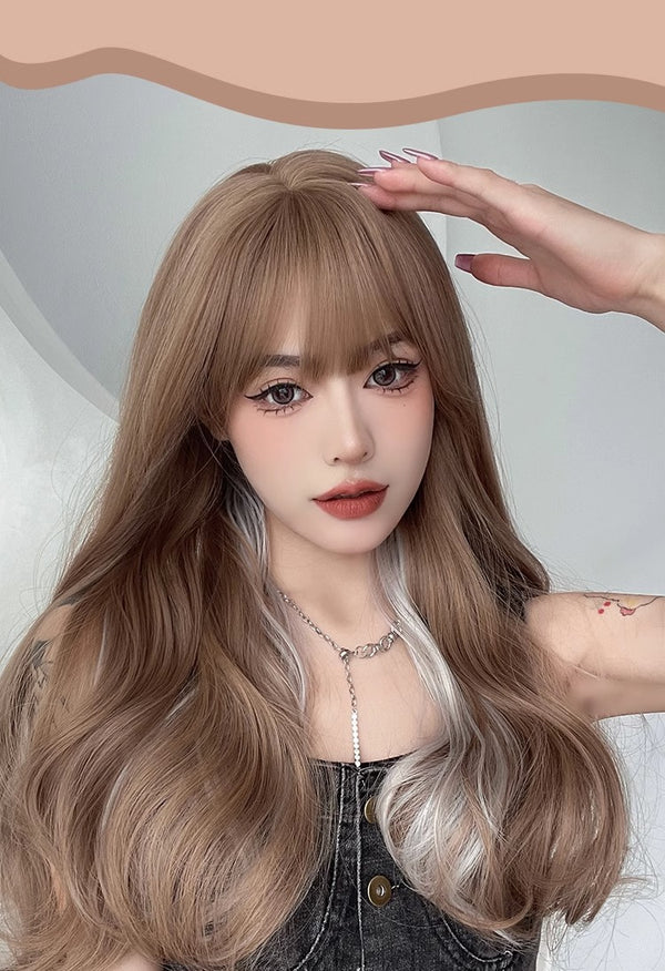 Linen gray wig KF11091