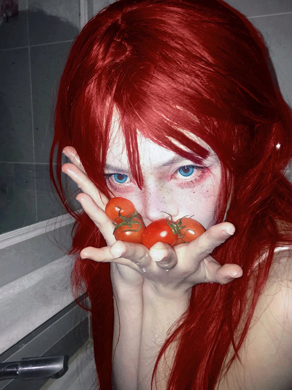 Hot girl red wig KF11109