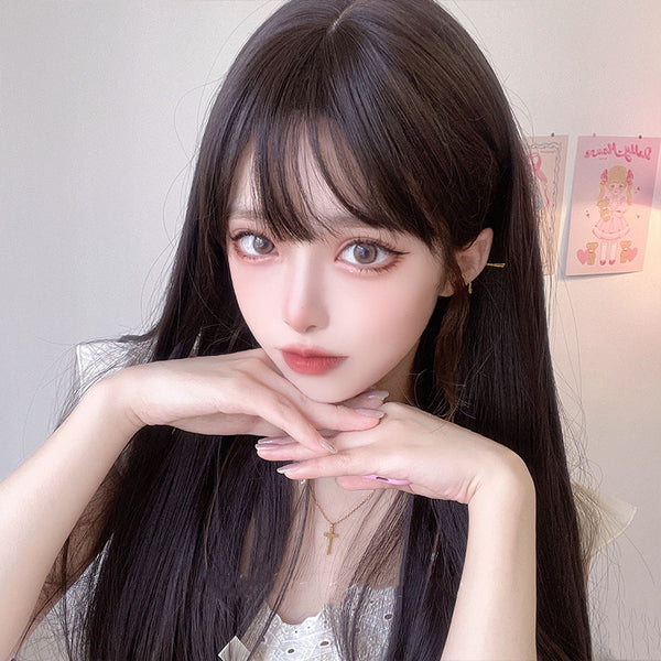 lolita long straight wig  KF70163