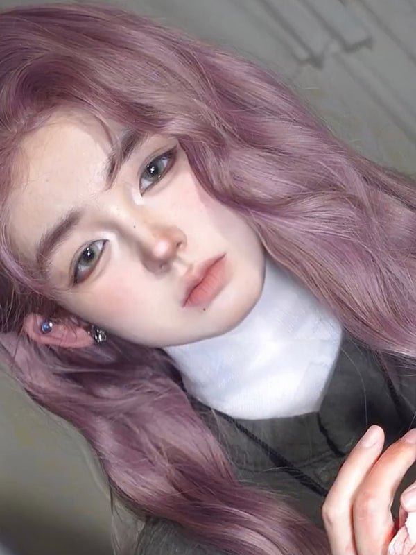 Purple lolita center parted wig KF11164