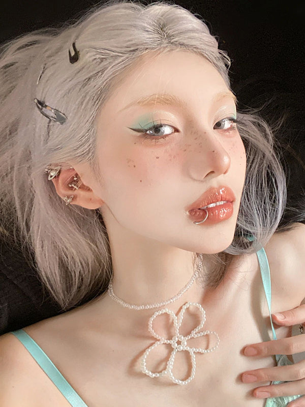 Silver gray wig  KF11037