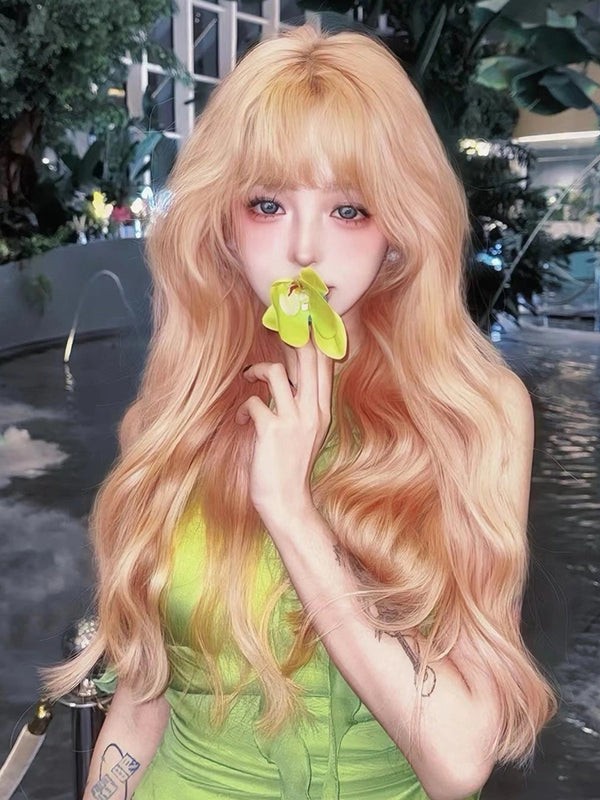 Sweet orange wig KF11104