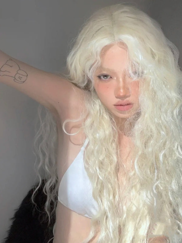 Cute white wool roll  KF11028