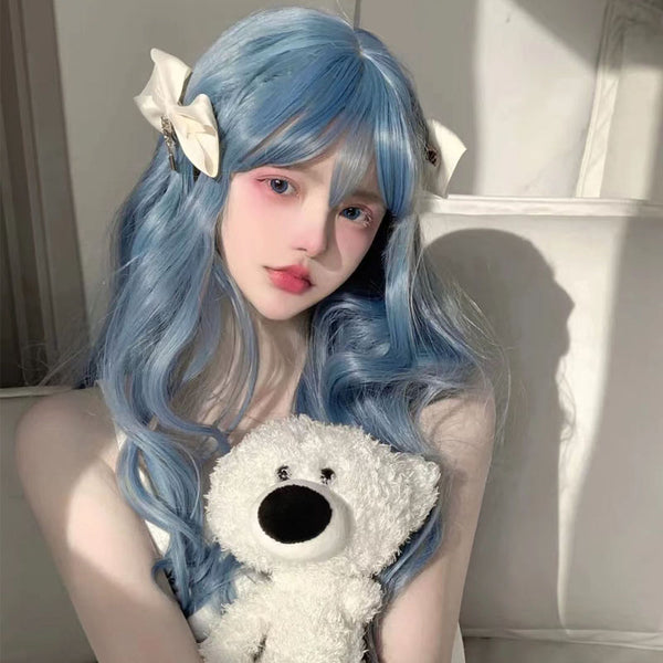 Lolita haze blue wig  KF70418