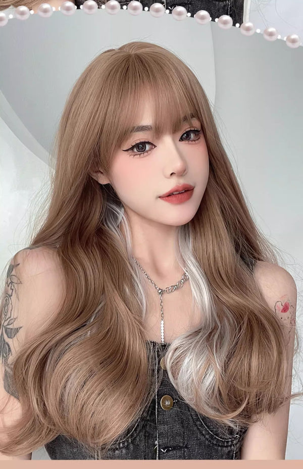 Linen gray wig KF11091