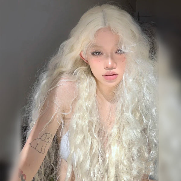 Cute white wool roll  KF11028