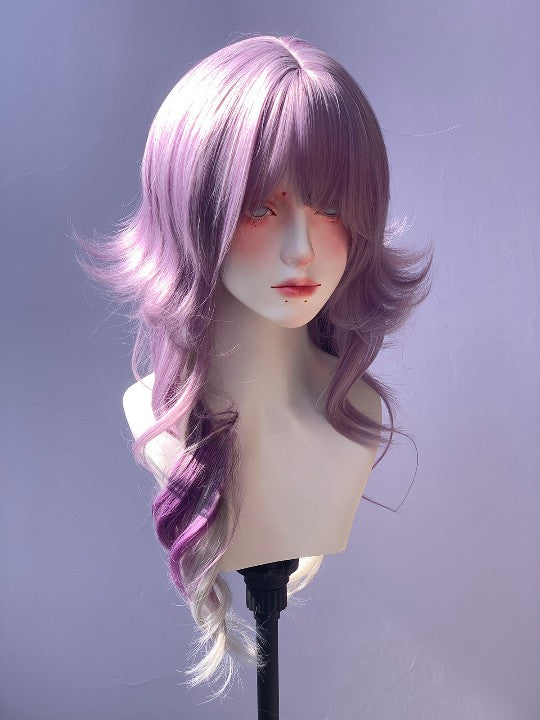 purple gray wig KF11039