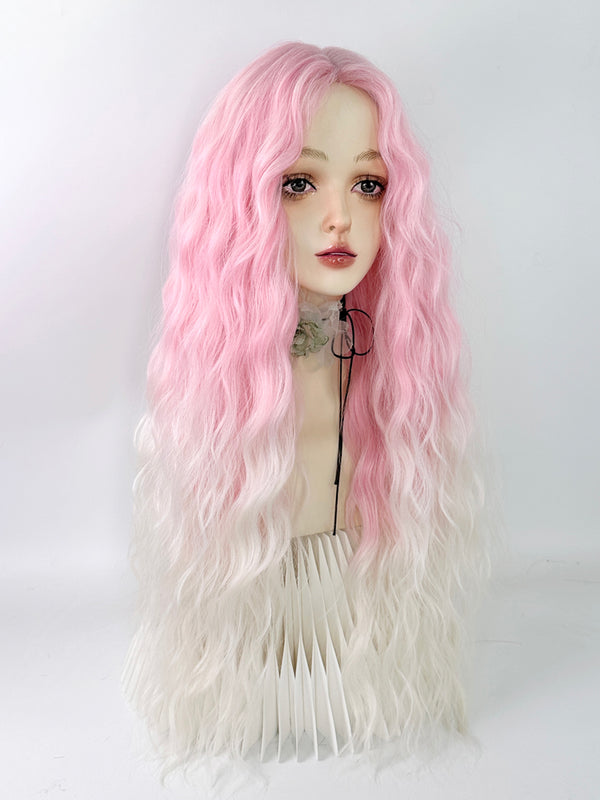 y2k pink wig   KF11005