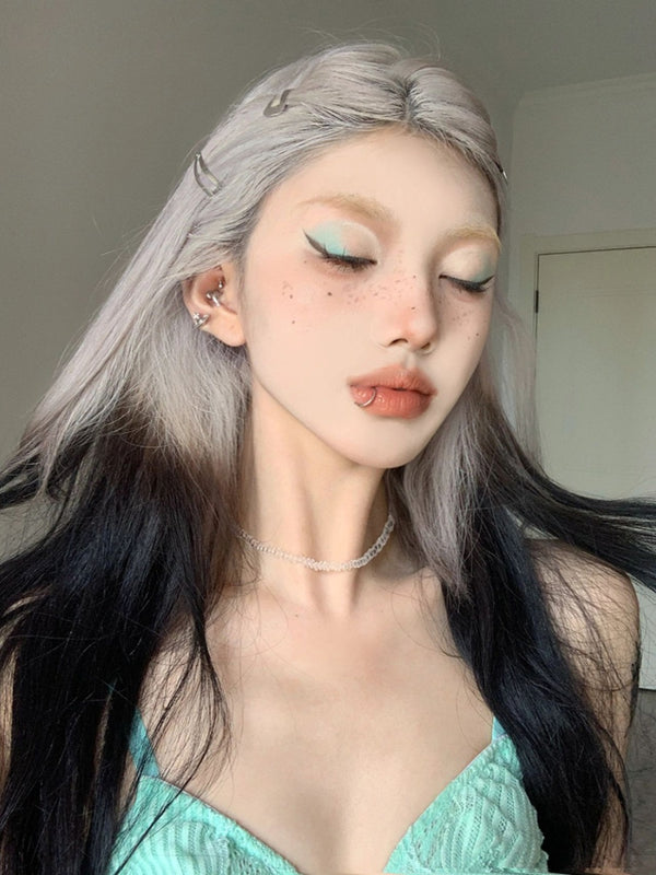 Silver gray wig  KF11037