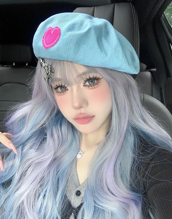 Purple gray wig  KF11011