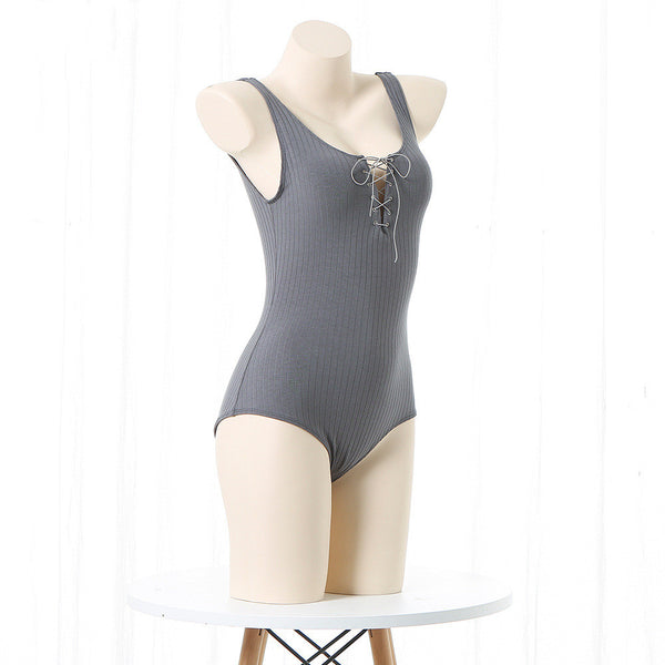 Black Top + Gray Jumpsuit Set  KF70219