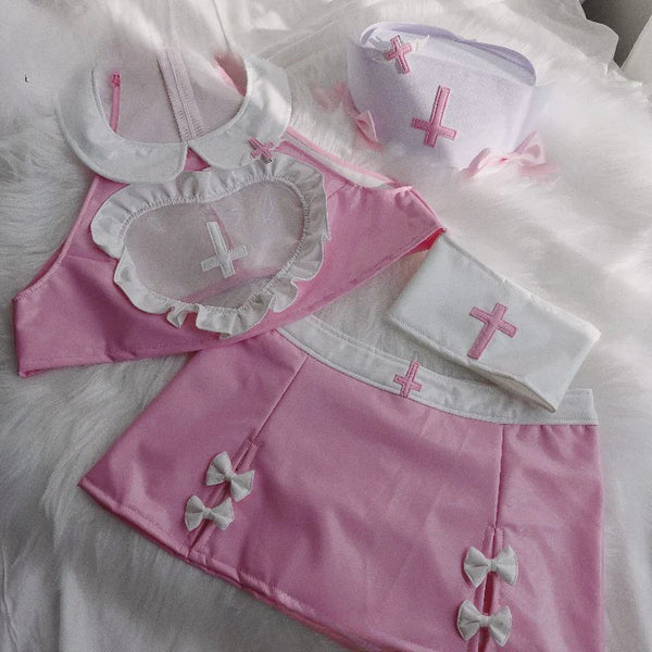 Cute Nurse Uniform Set  KF70115
