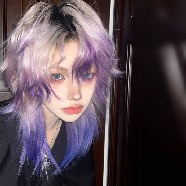 cos purple wig KF11195