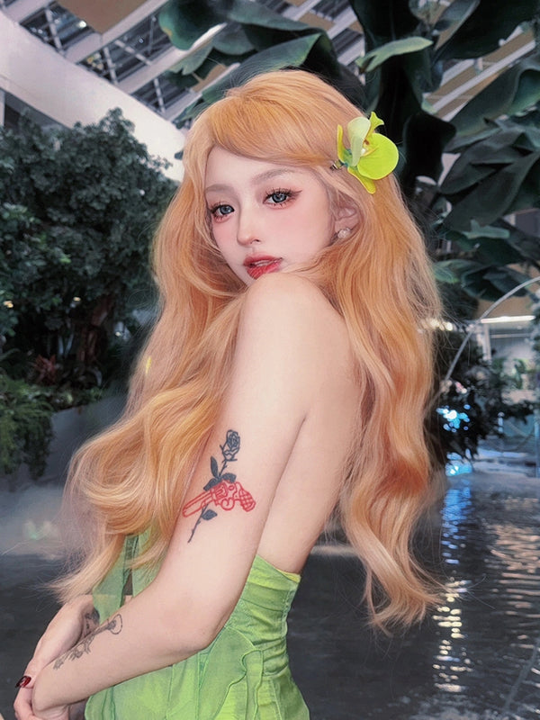 Sweet orange wig KF11104