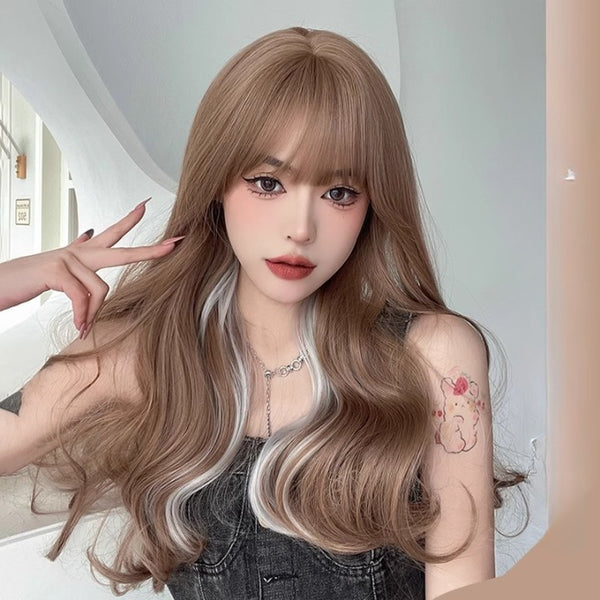 Linen gray wig KF11091