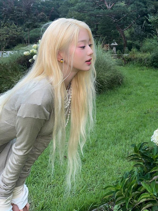 gold long  hair   KF82822