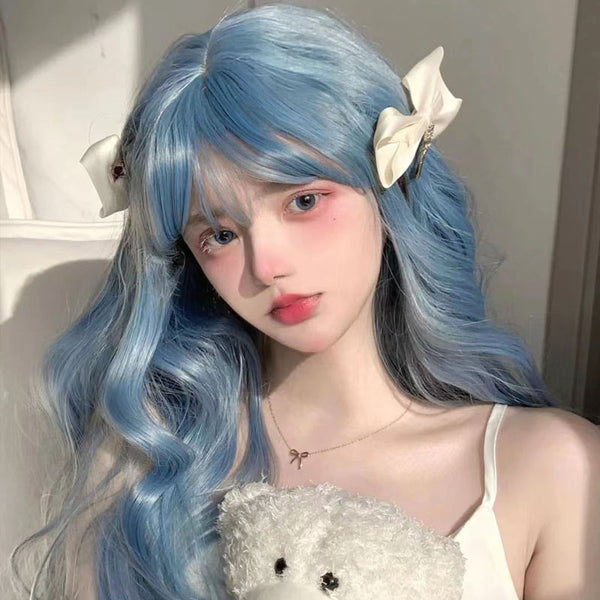 Lolita haze blue wig  KF70418