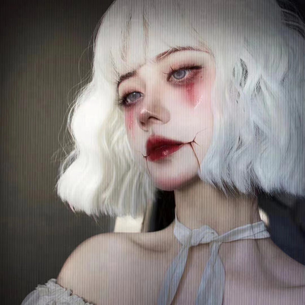 white lolita wig  KF83855