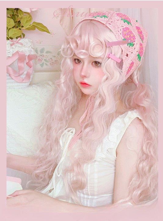 pink wool roll  KF11057