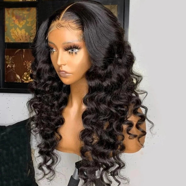 long black curly hair KF11161