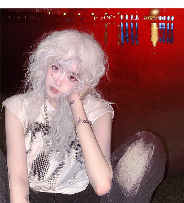 white short wool roll KF11075