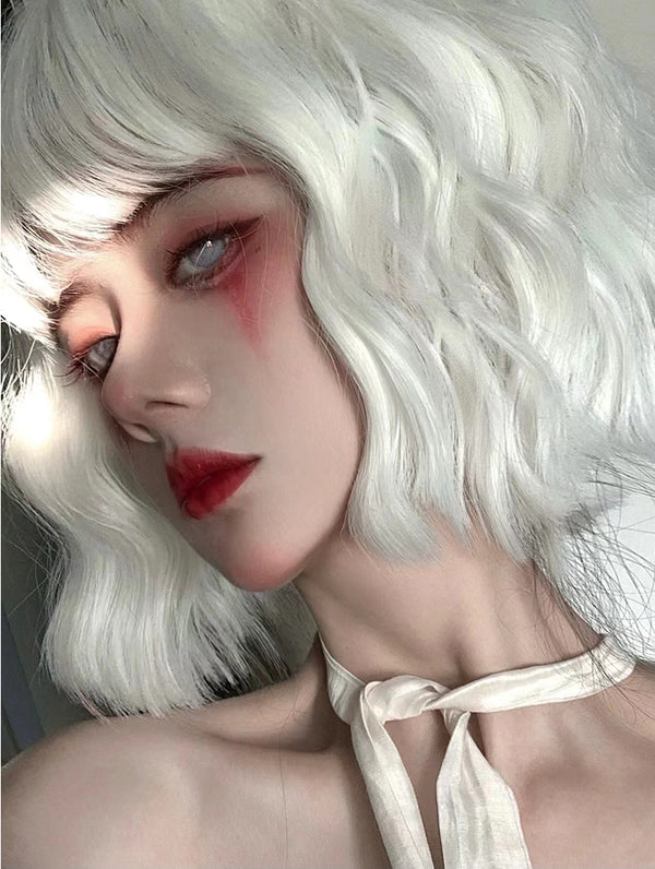 white lolita wig  KF83855