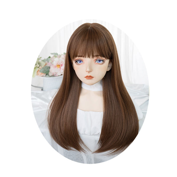 lolita long straight wig  KF70163