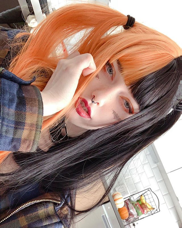 black orange wig  KF3182