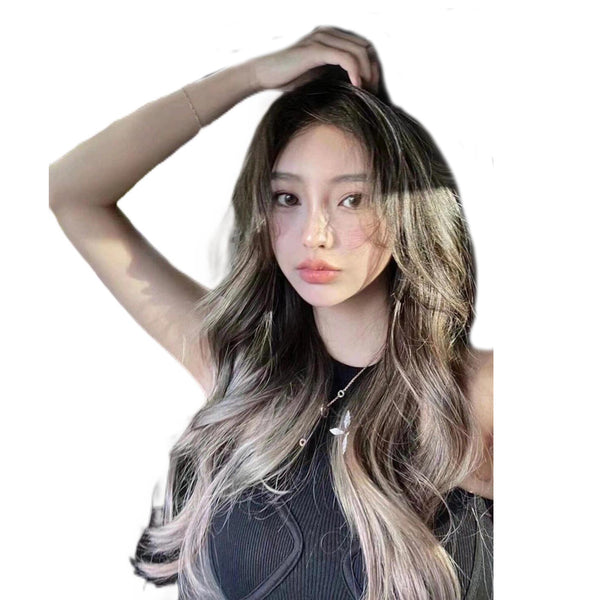 Gradient Long Curly Hair Wig KF82835