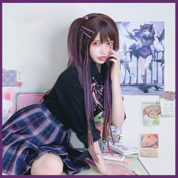 PURPLE GRADIENT WIG  KF5214