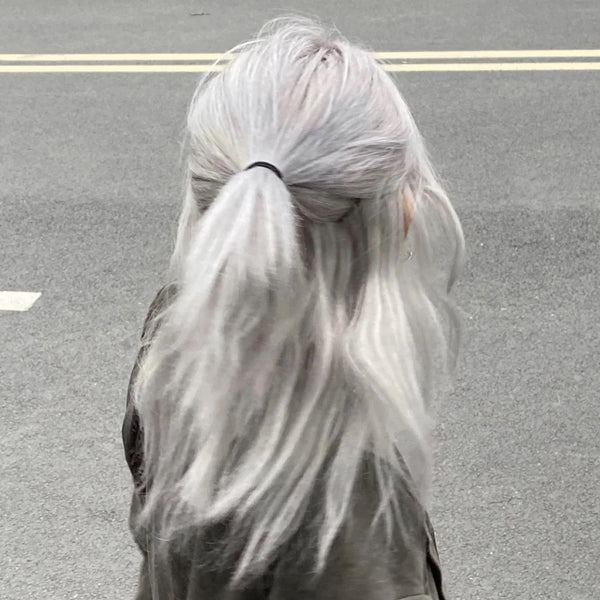 Silver White Short Hair Wig  KF82877