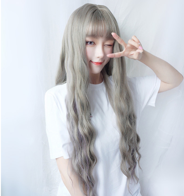 Cute Big Wave Long Roll Wig KF40378