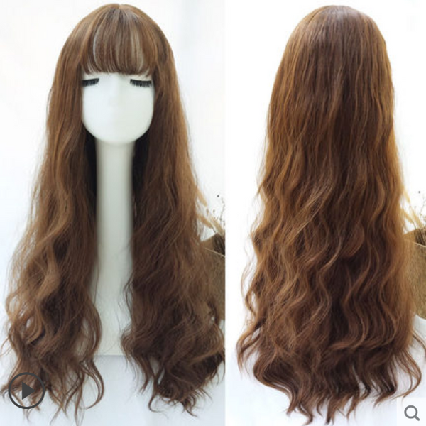 Cute Big Wave Long Roll Wig KF40378