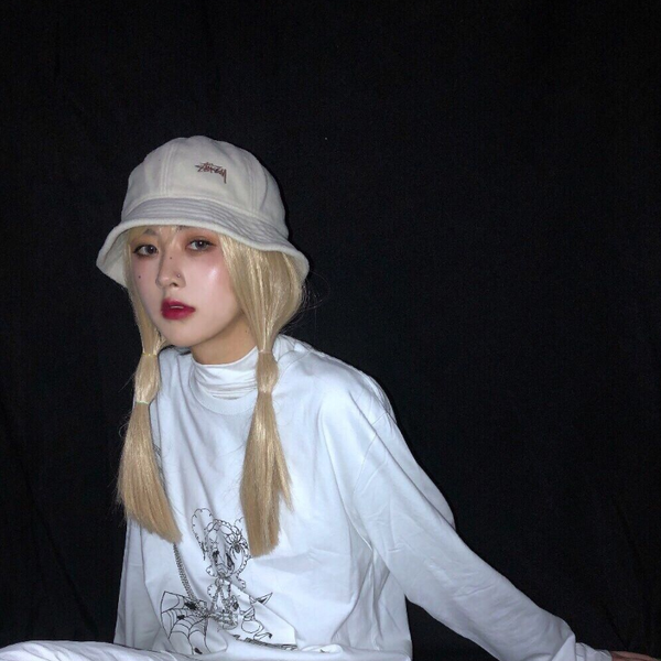 Long straight blond wig KF81216