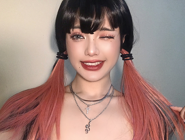 Hanging ear highlighting wig KF50015