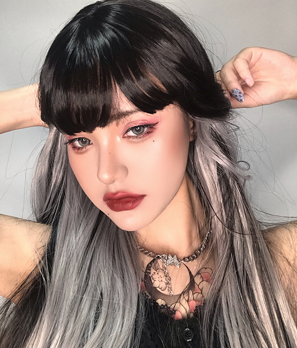 Hanging ear highlighting wig KF50015