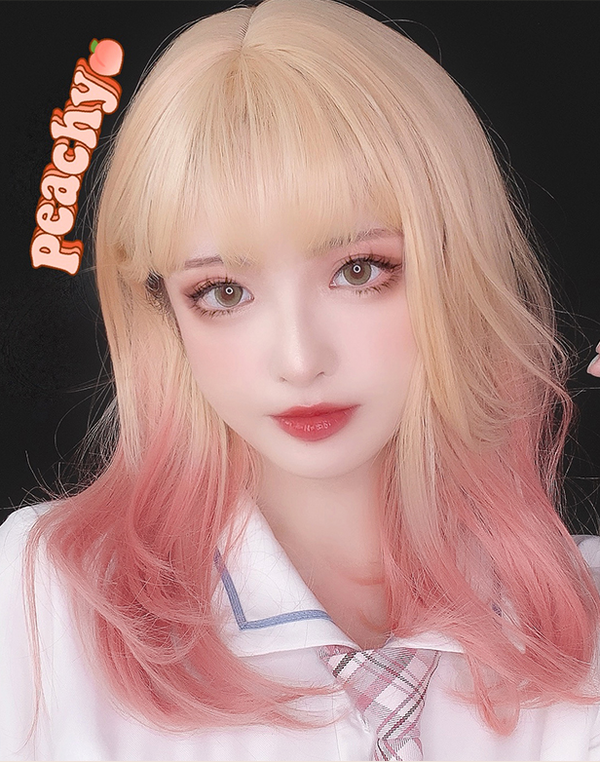 Mid-length gradient wig KF81896