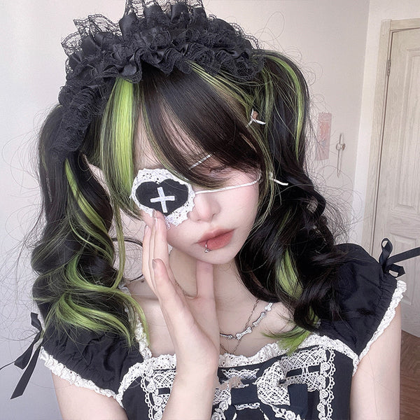 Harajuku gradient long curly wig KF82838