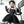 Halloween cos black angel dress   KF70342