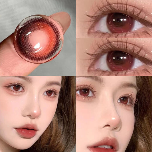Tomato red contact lenses (two pieces)  KF83822