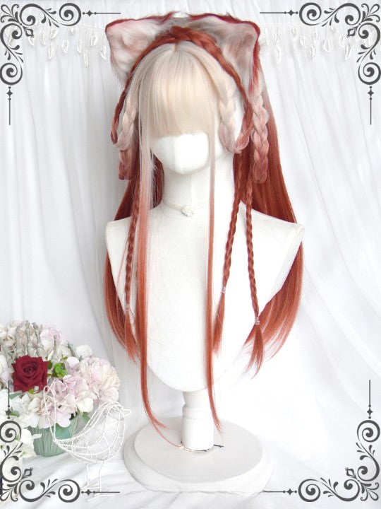 Beige gradient lolita wig  KF11055