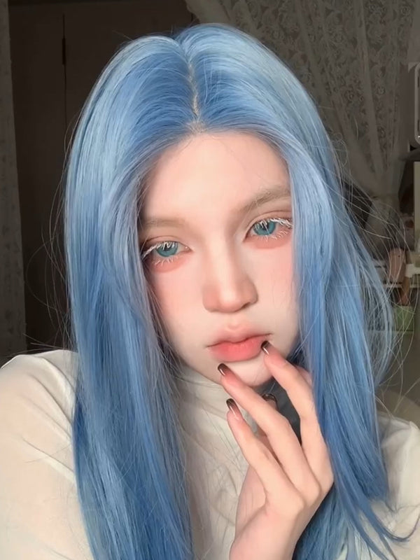 Mermaid blue wig KF11107