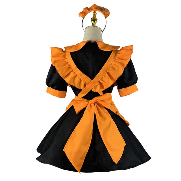 cos pumpkin maid costume    KF70371