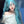 Raspberry blue wig  KF11106