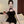 Hollow strapless black dress    KF705673